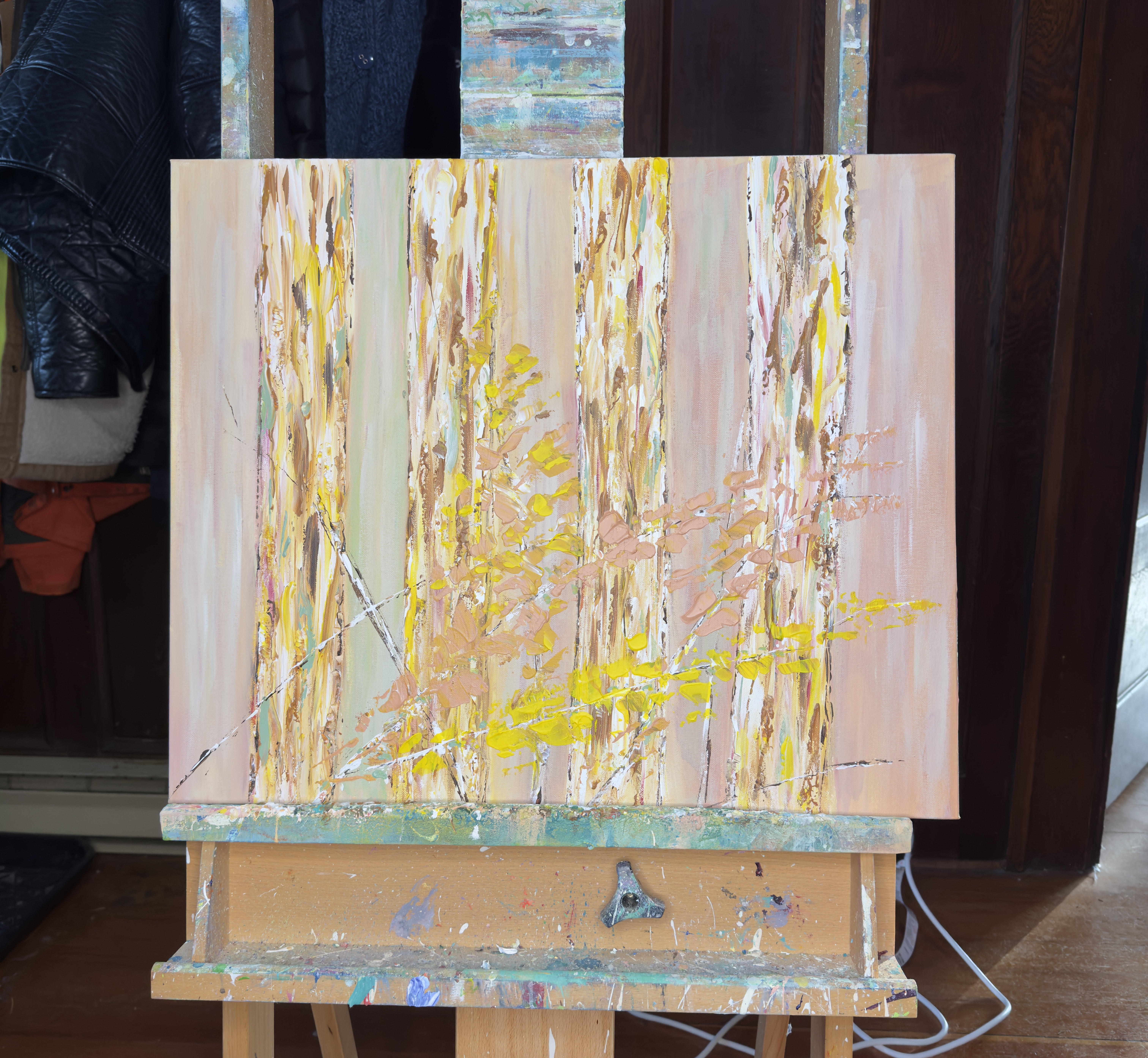 Walk in the Forest, 24 x 20 acrylic on canvas